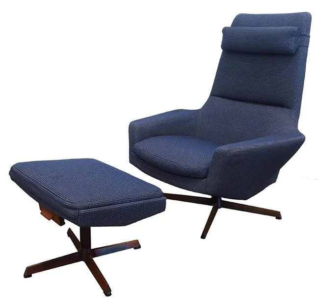 IB Madsen recliner with ottoman: $2900