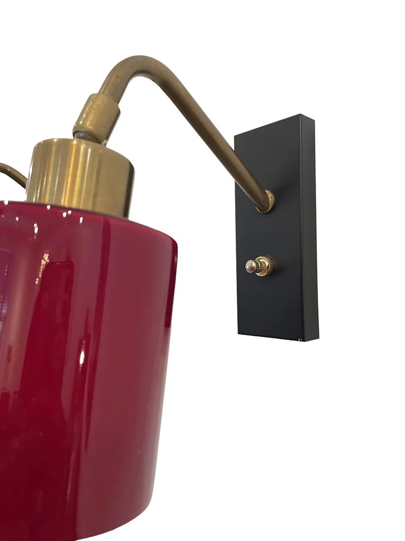 Red Barrel Lamps with Brass Sconces - midcentury modern vintage atlanta 6.jpg