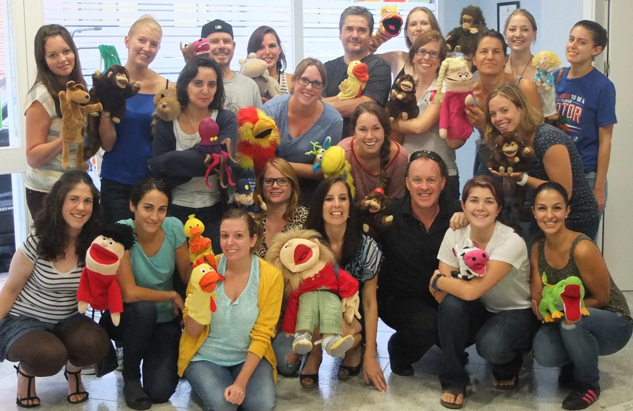 Workshop on using puppets in English language teaching with teachers from The English Business, Sevilla.