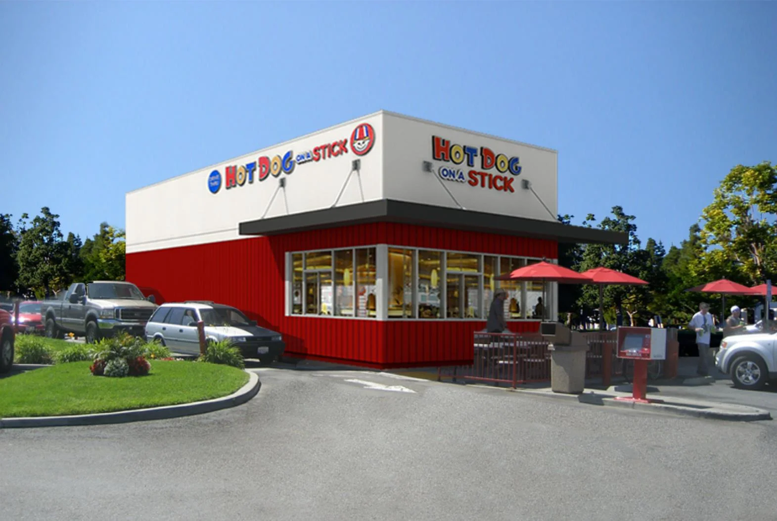 Hot Dog on a Stick Drive Through Concept