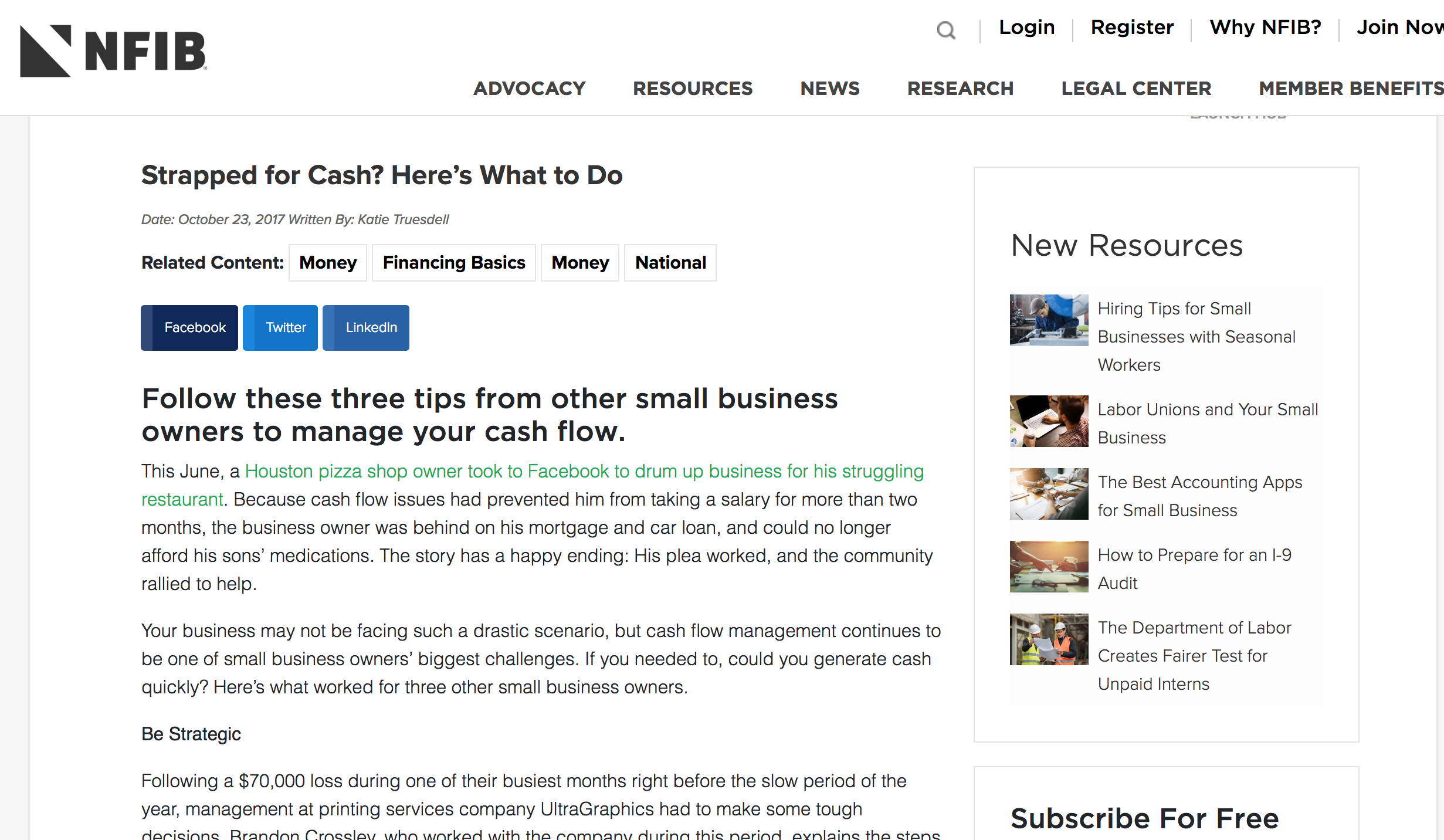 Strapped for Cash? Here’s What to Do