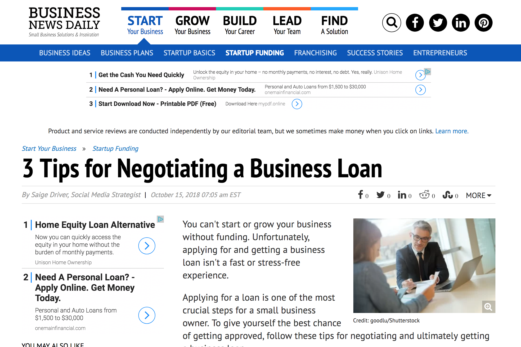 3 Tips for Negotiating a Business Loan
