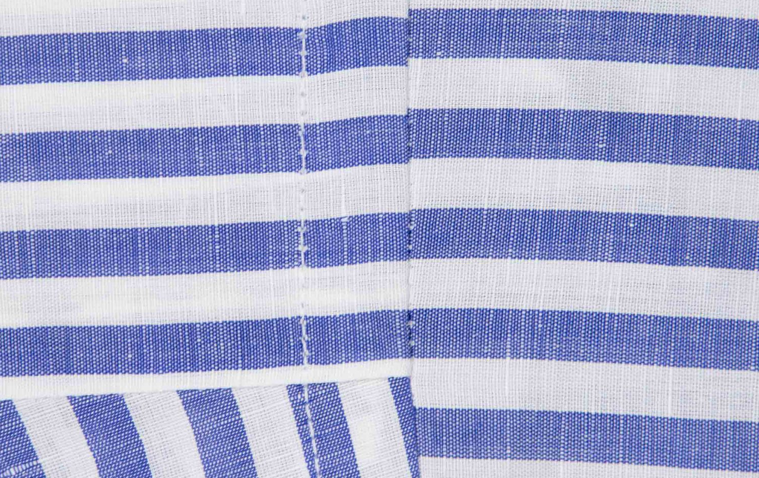 Each shirt's construction requires a 22 stitch count throughout with single needle hand sewn sleeve settings