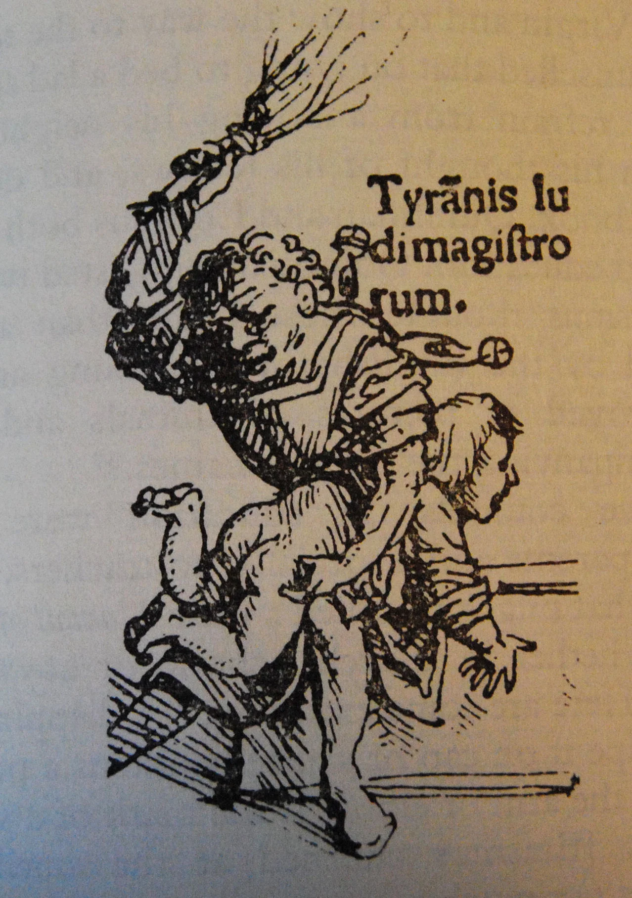 Grabado de Hans Holbein el joven para Elogio de la locura (1511), de Erasmo de Rotterdam. Fotografía de Jim Forest, CC BY-NC-ND 2.0