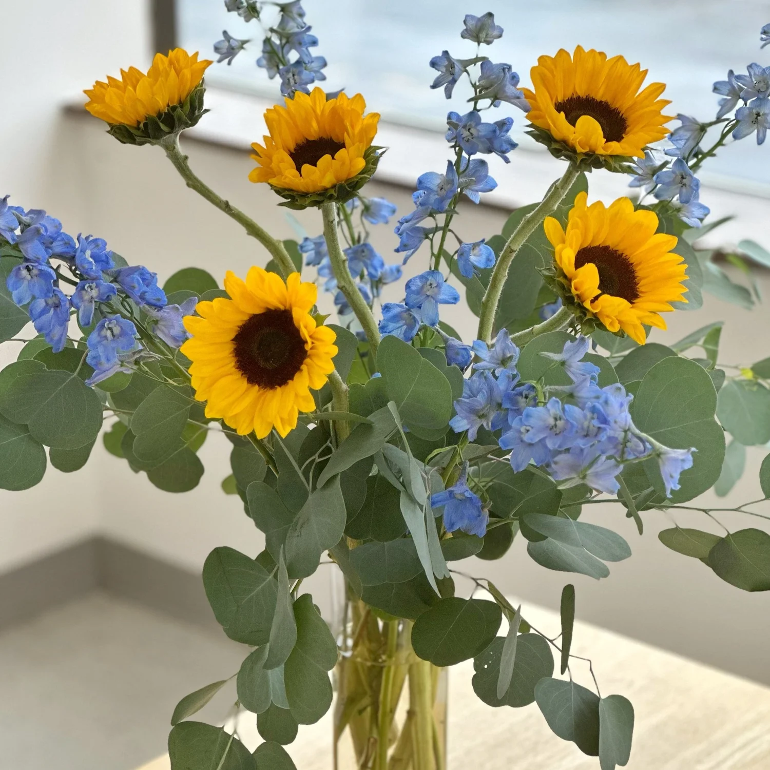 Sunflower Bouquet In Vase