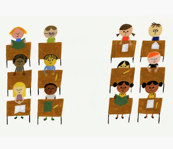 Interior pages from The Smallest Girl in the Smallest Grade