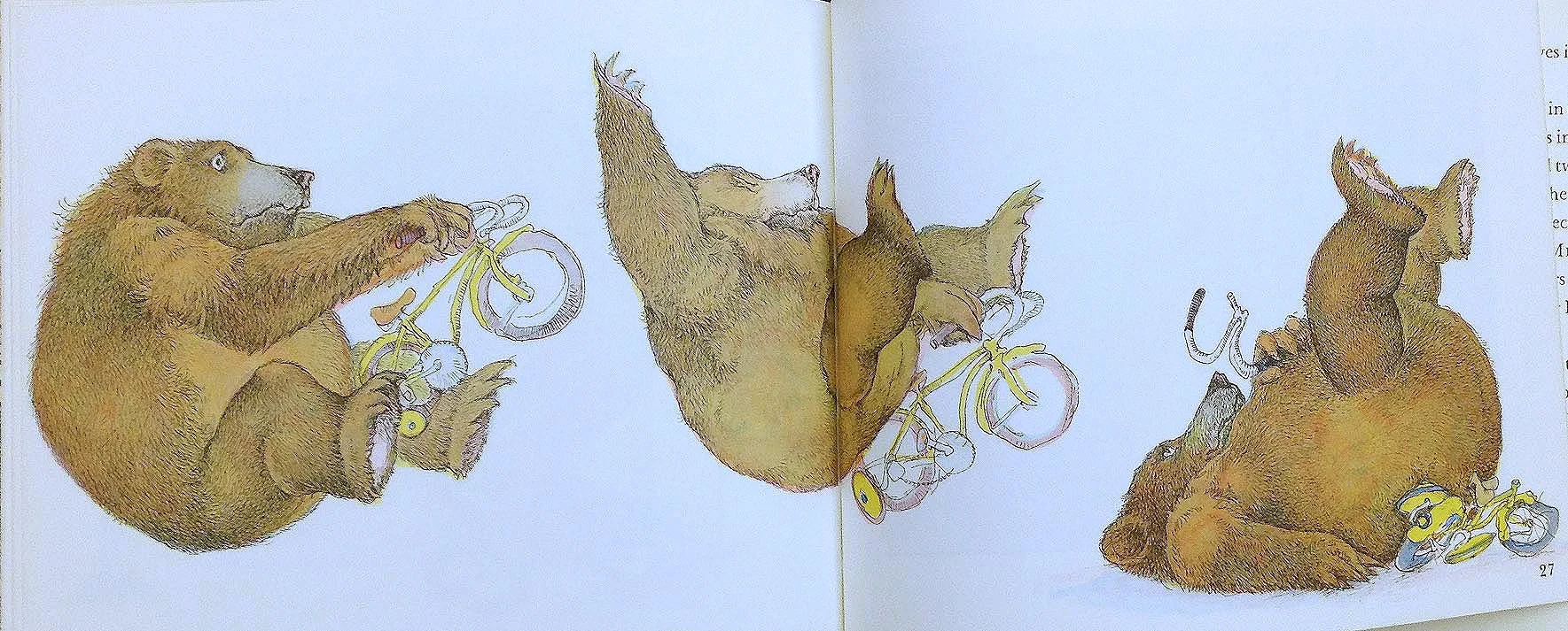 Interior pages from The Bear's Bicycle