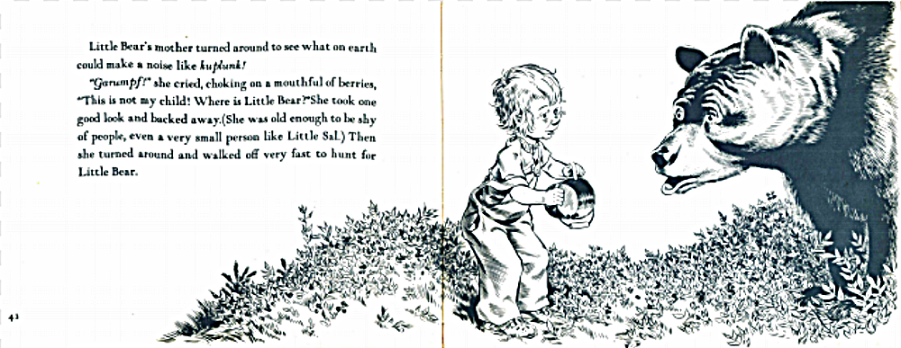 Interior pages from Blueberries for Sal