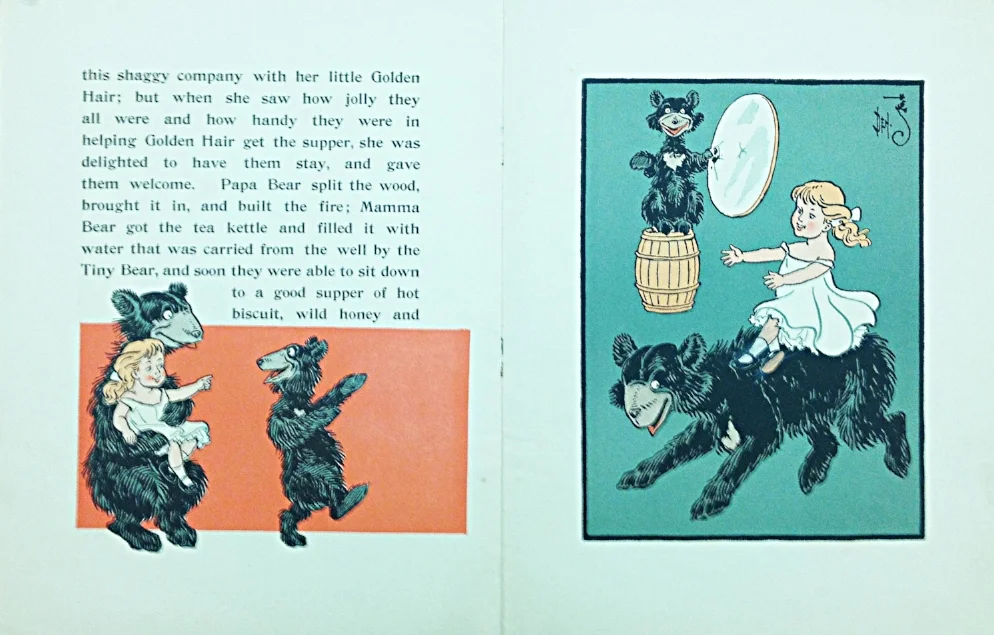 Interior pages fro m Denslow's Three Bears