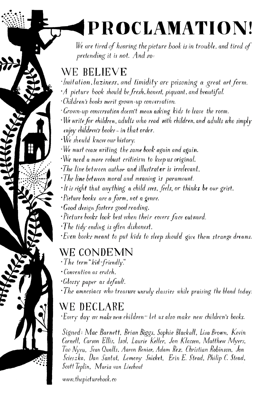 The Picture Book Proclamation