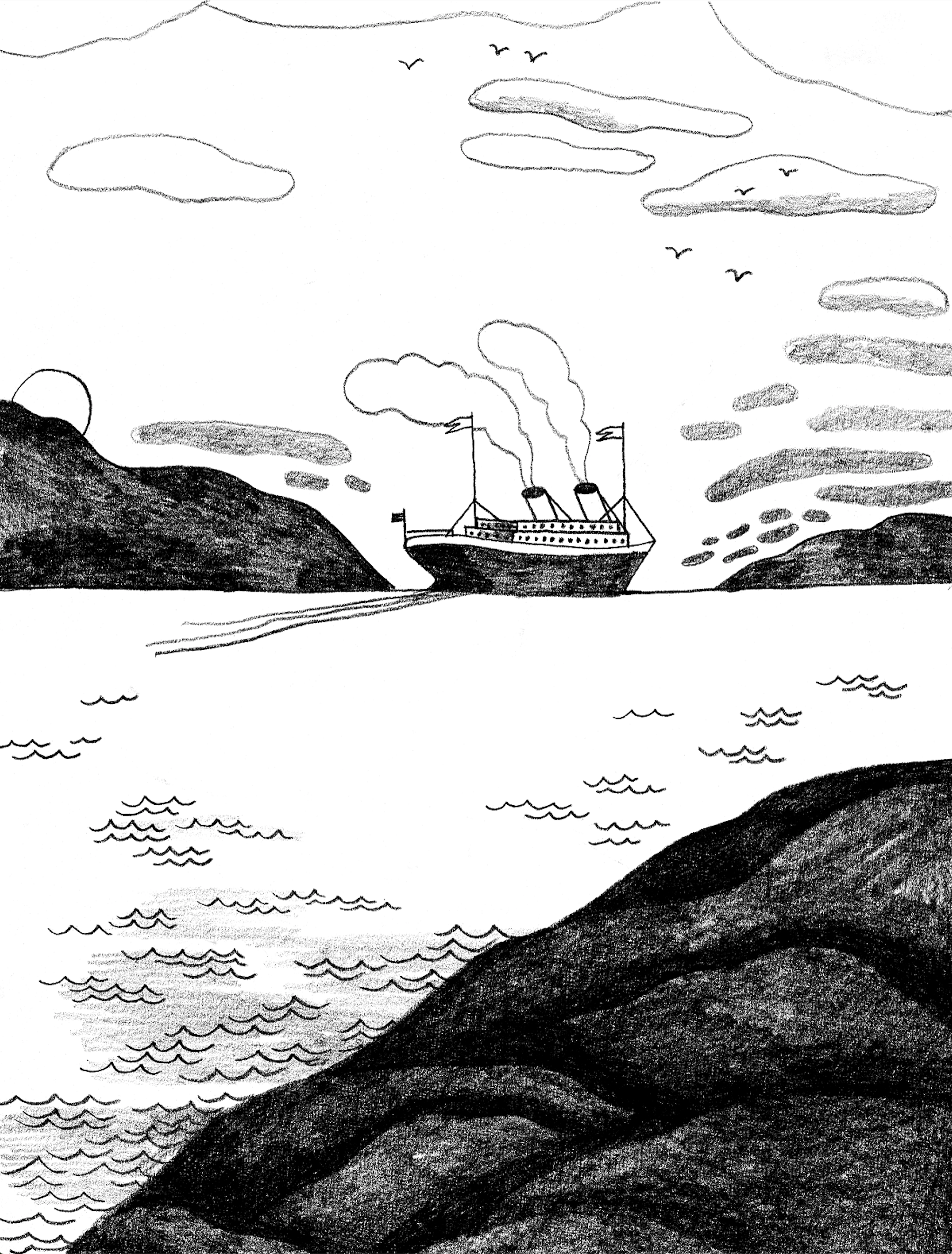 Interior illustration by Carson Ellis from The Whiz Mob and the Grenadine Kid , by Colin Meloy