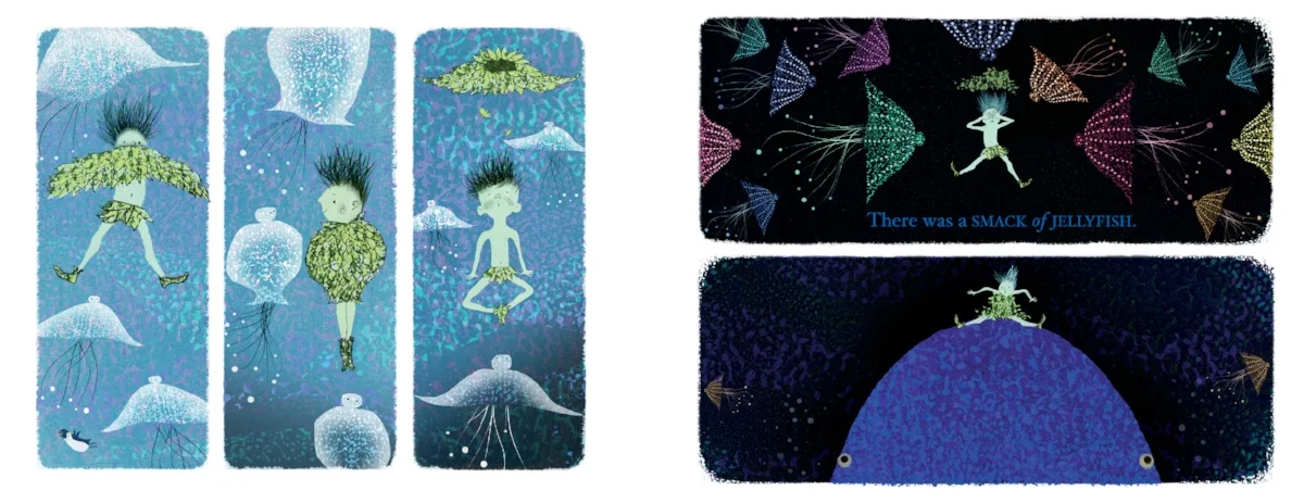 Interior spread from There Is a Tribe of Kids , Lane Smith