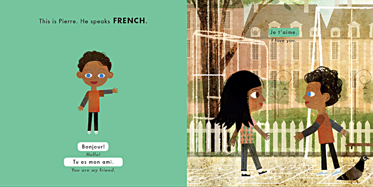 Interior spread from How to Say . . . I Love You in Five Languages