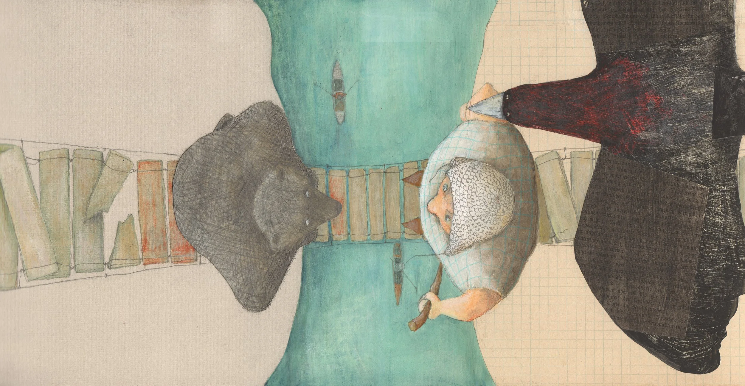 Illustration from The Bridge, Helga Bansch