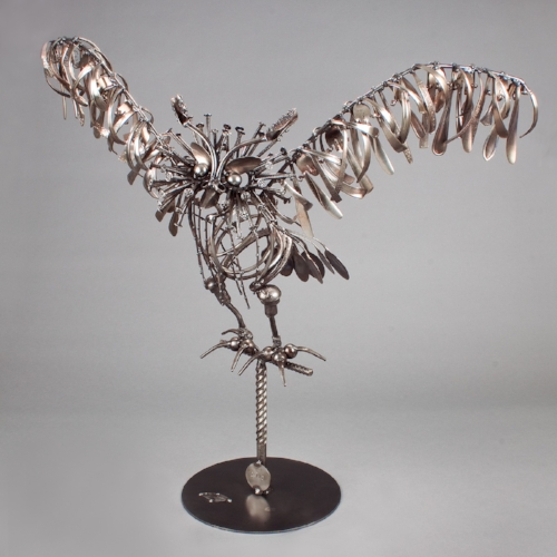 Owl (34" tall x 29" x 15") Sold