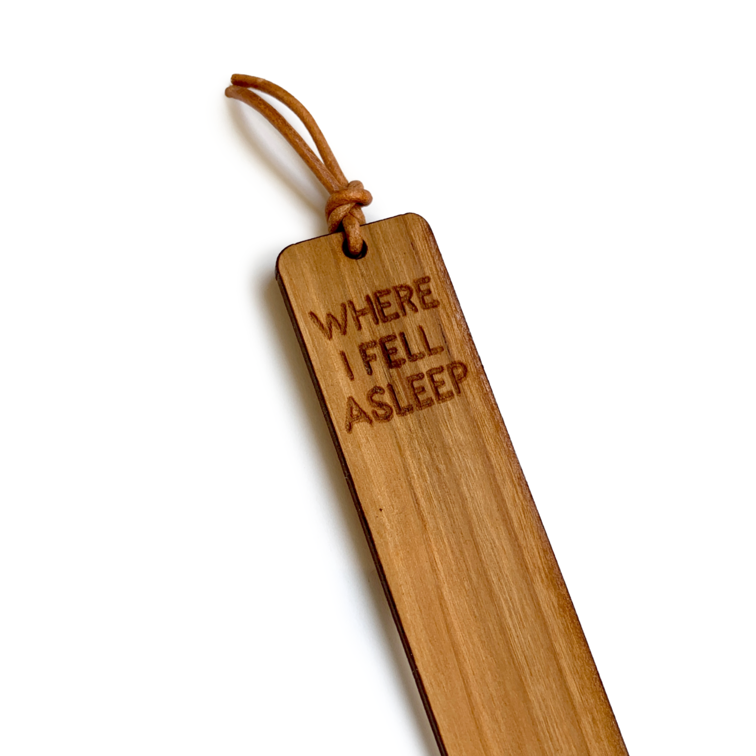 Wood Bookmark - Where I Fell Asleep — The DIME Store