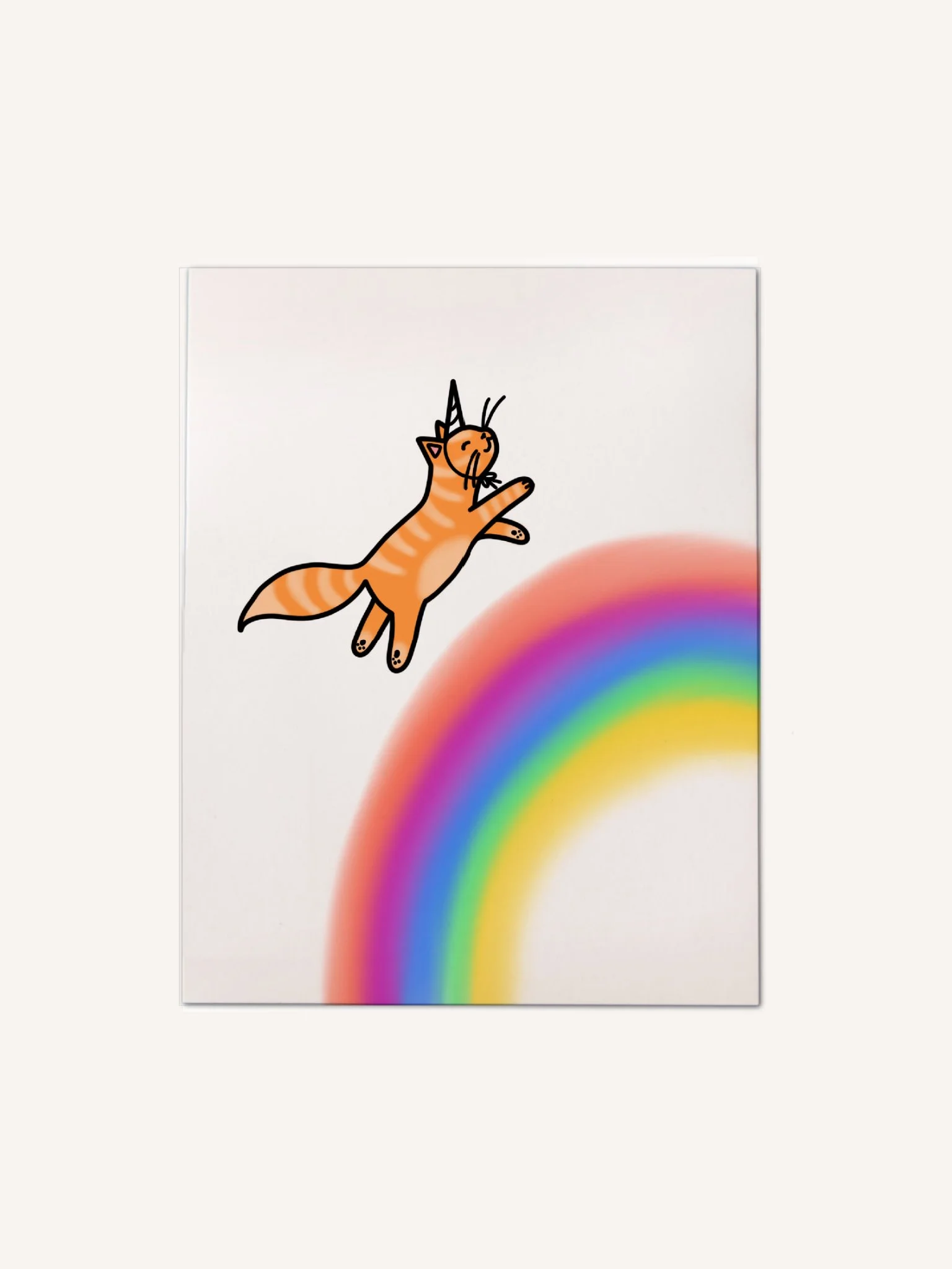 Rainbow Cat Card