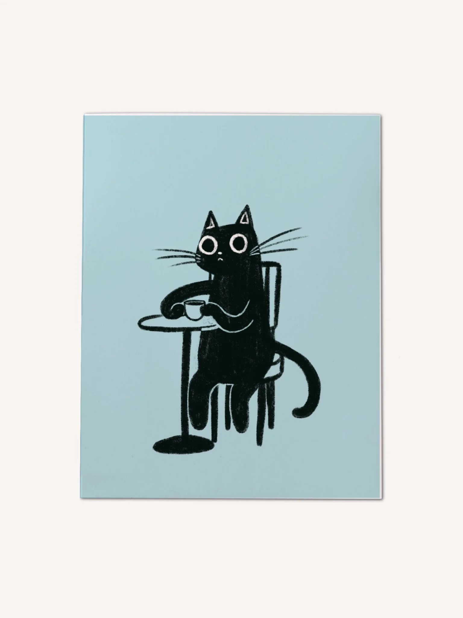 Coffee Cat Card