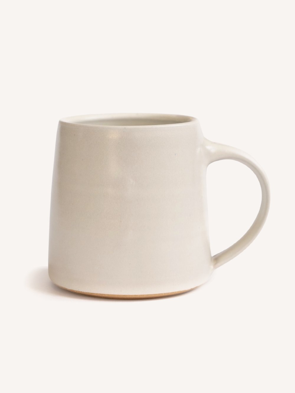 Ceramic Solid Short Mug - Alabaster — The DIME Store