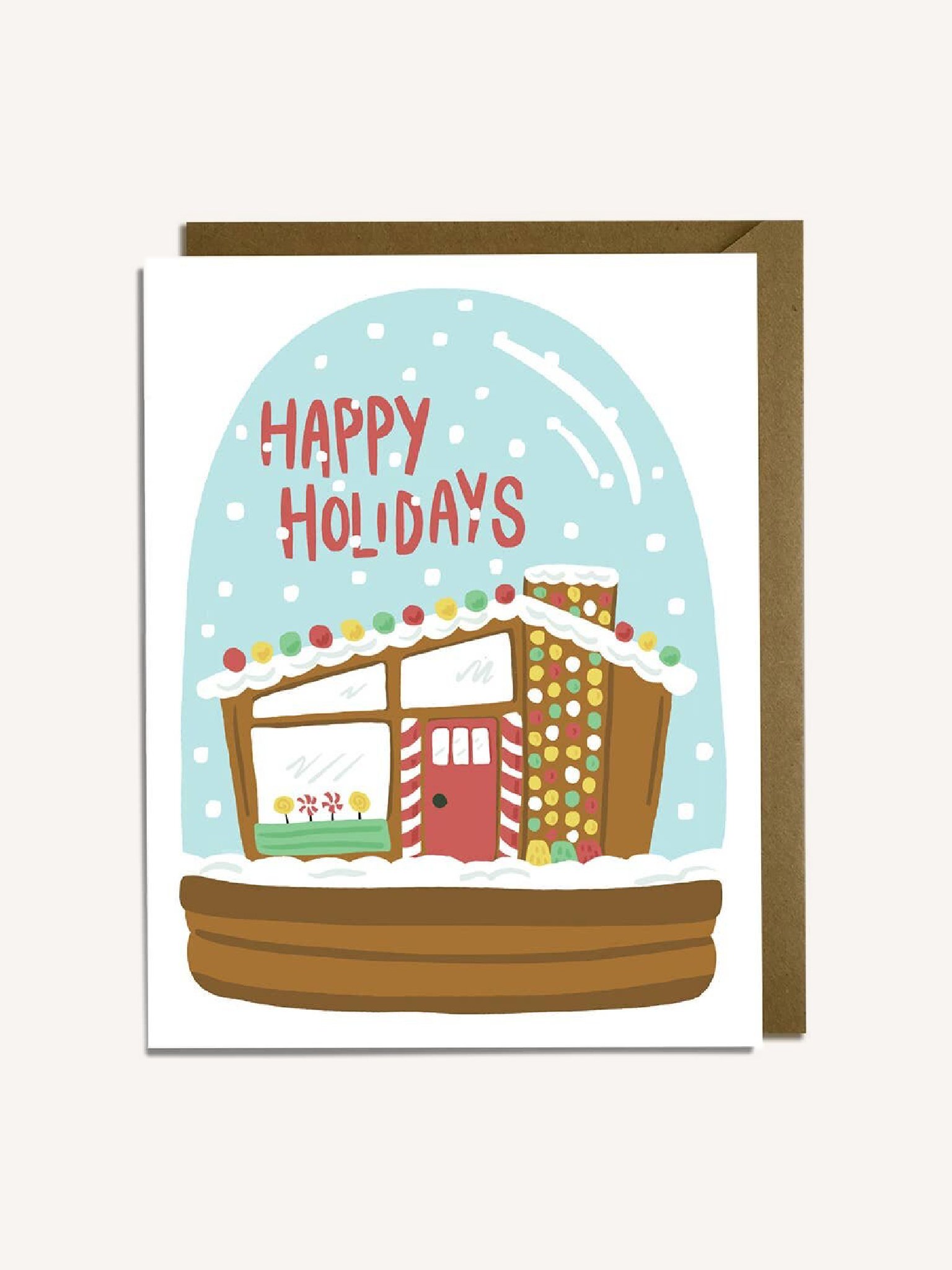 Happy Holidays Snowglobe Card — The DIME Store