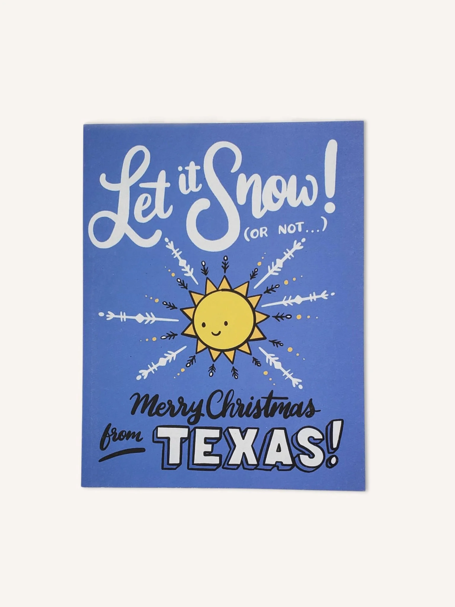 Let It Snow Texas Card