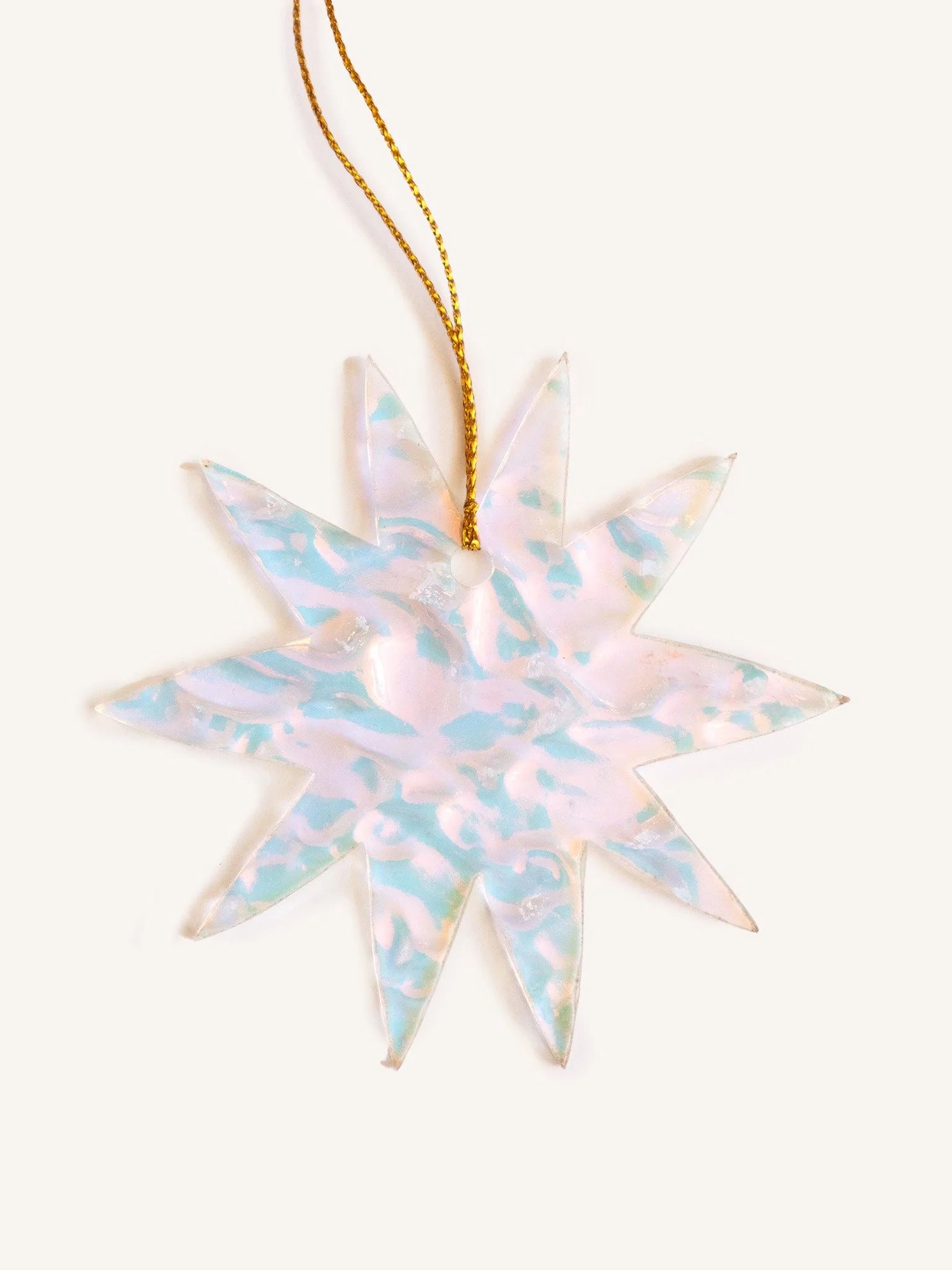 Iridescent Starburst Ornament
