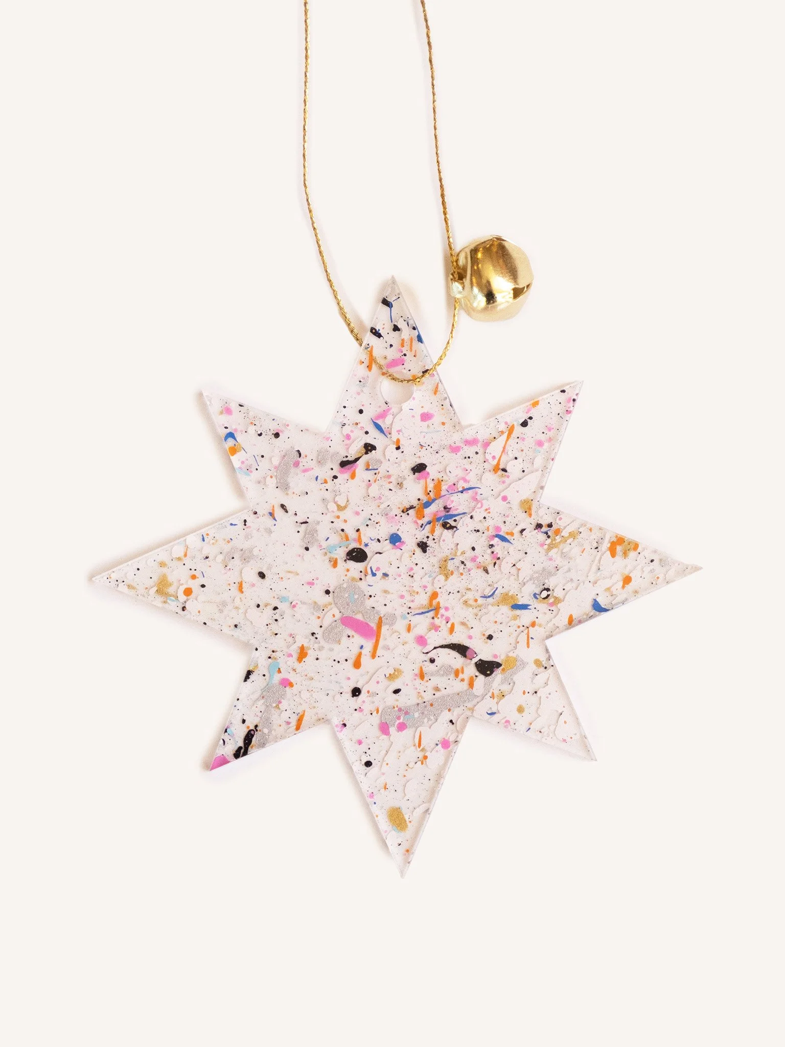 Splatter Paint Starburst Ornament
