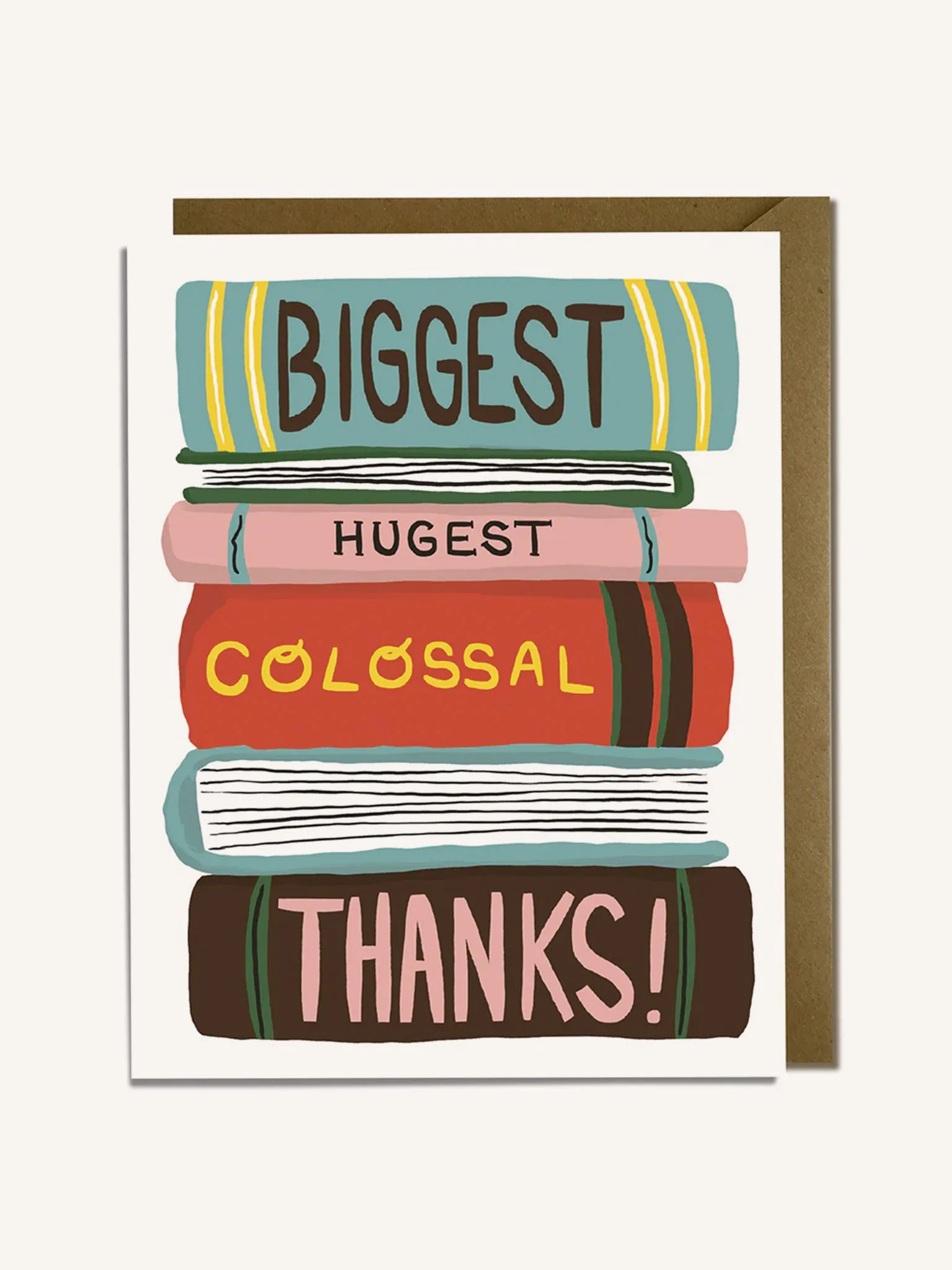 Books Thanks Card