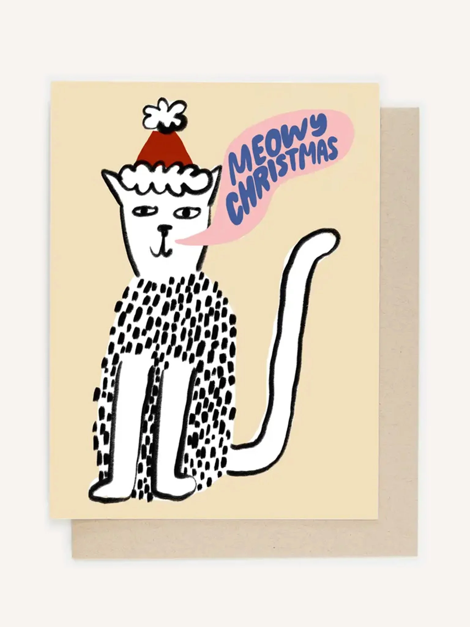 Meowy Christmas- Holiday Letterpress Card
