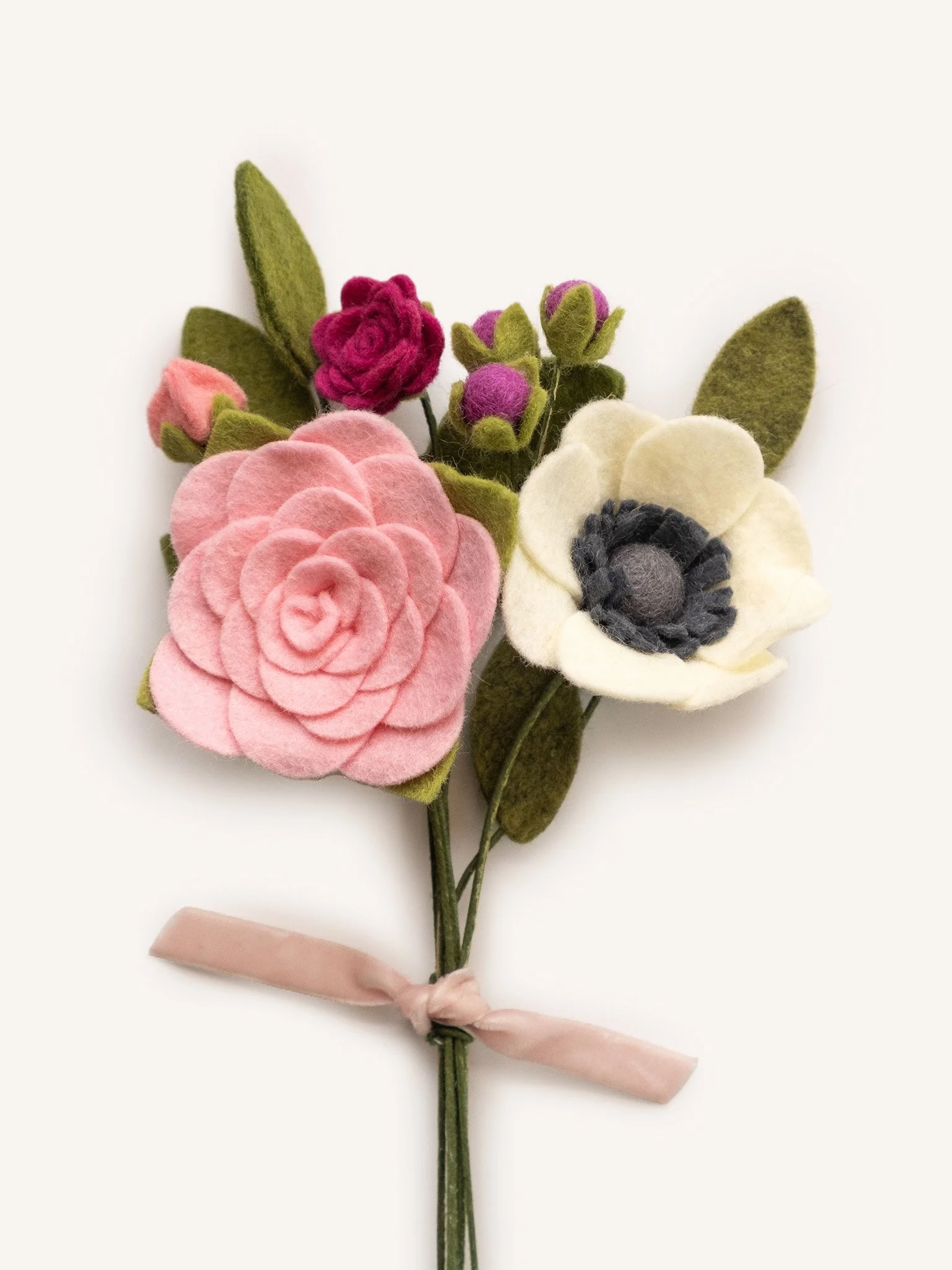 Petite Spring Felt Flower Bouquet