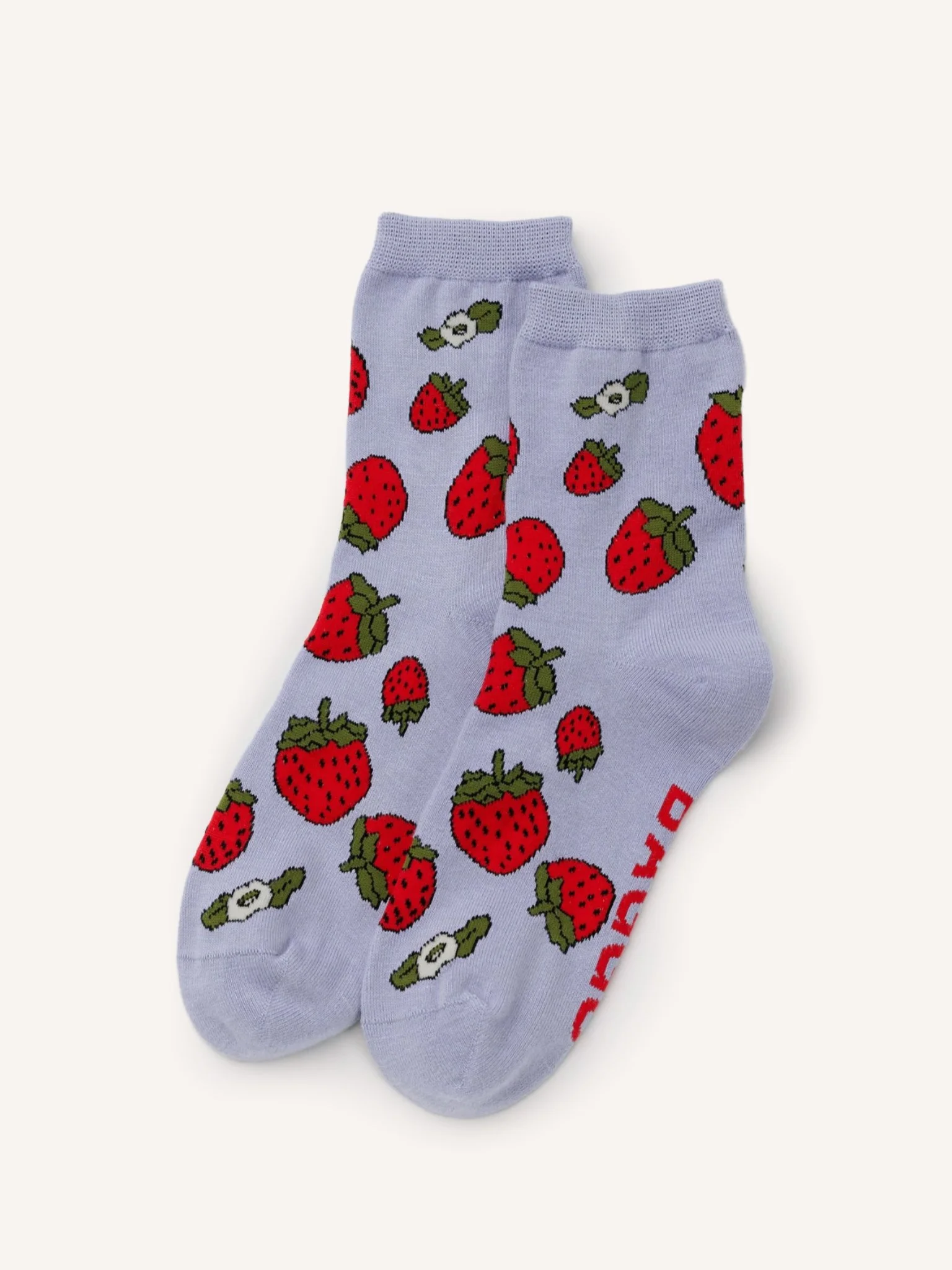 Strawberry Blossom Crew Socks