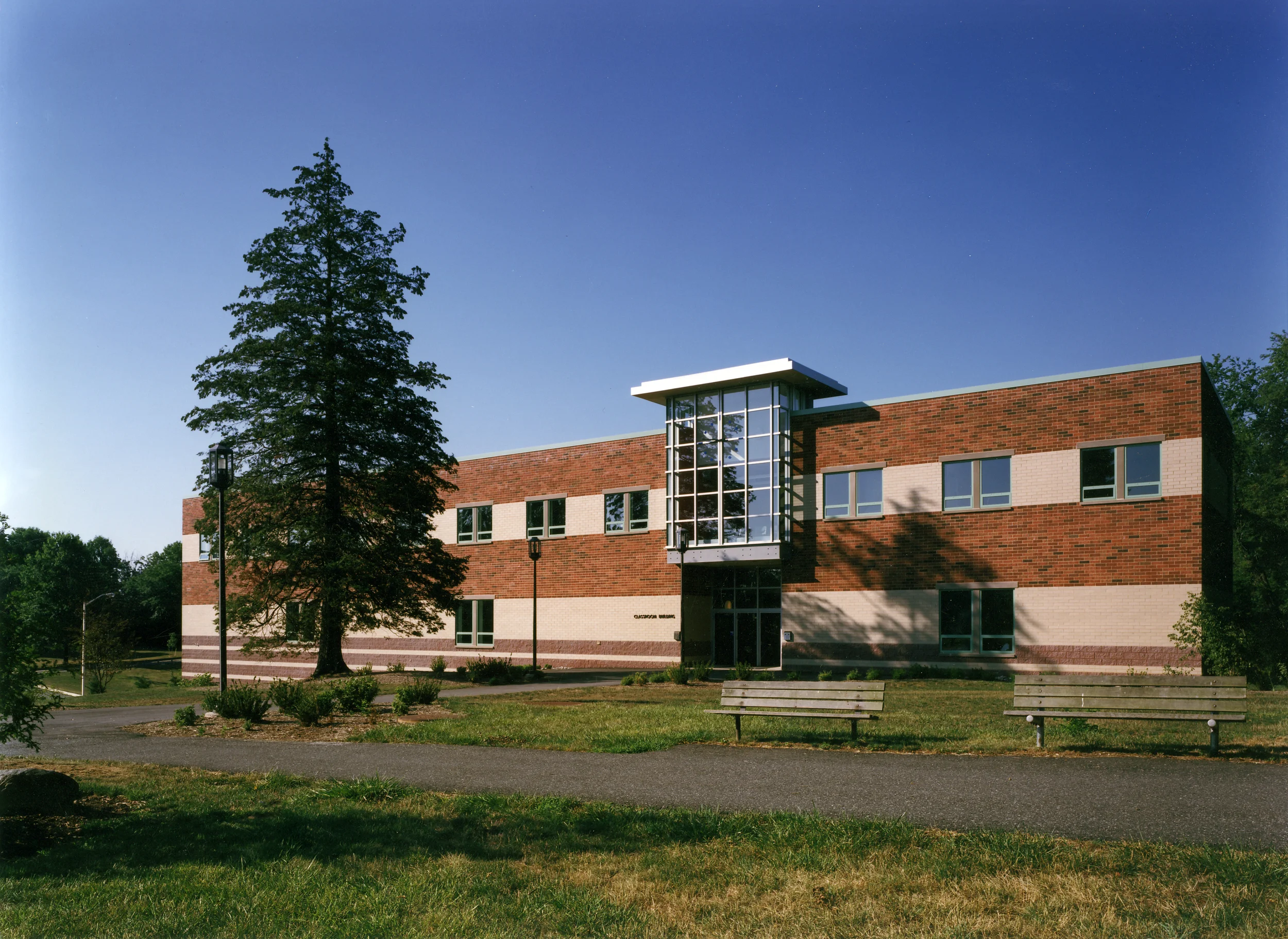 view from campus quadrangle
