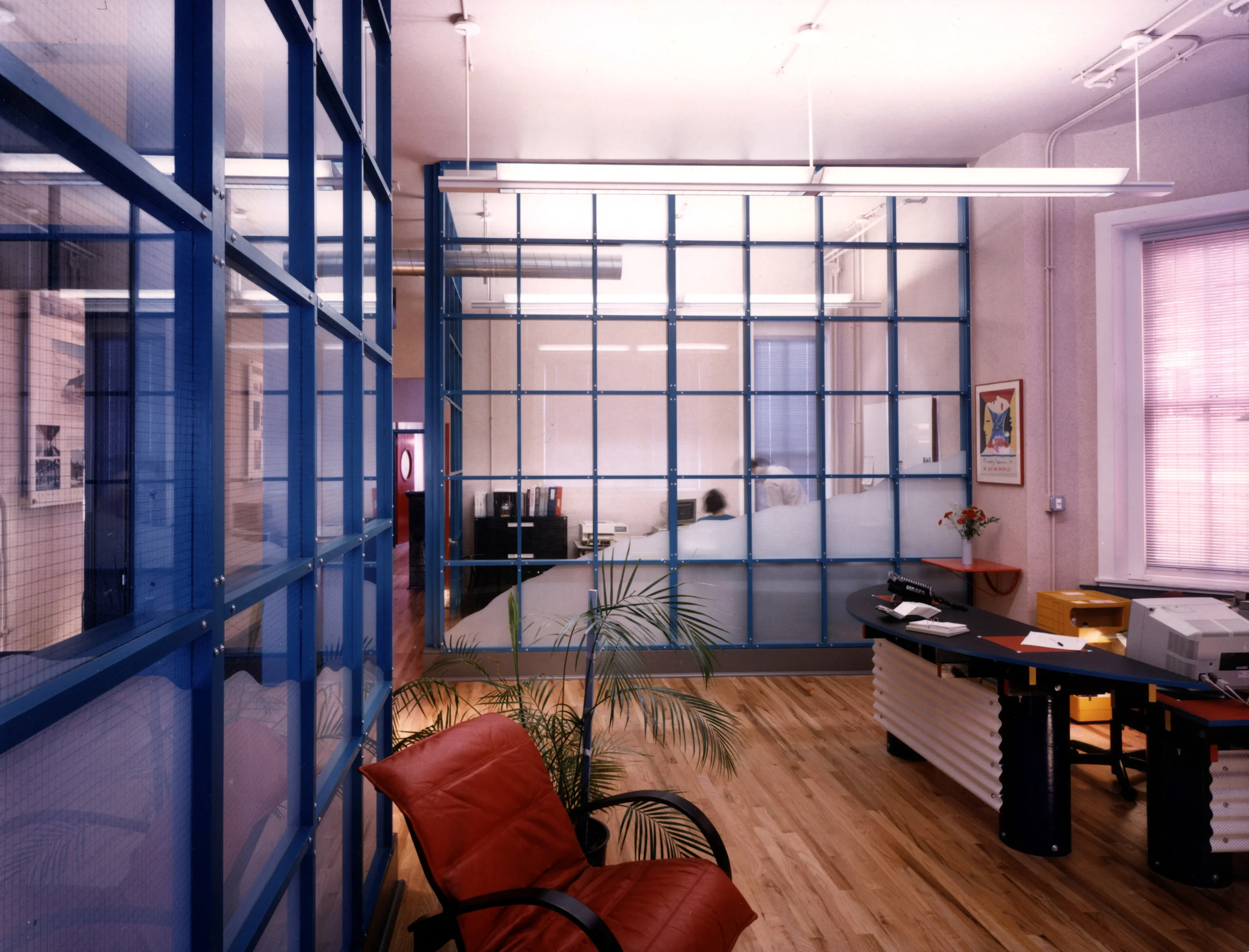 reception lobby with admin office beyond