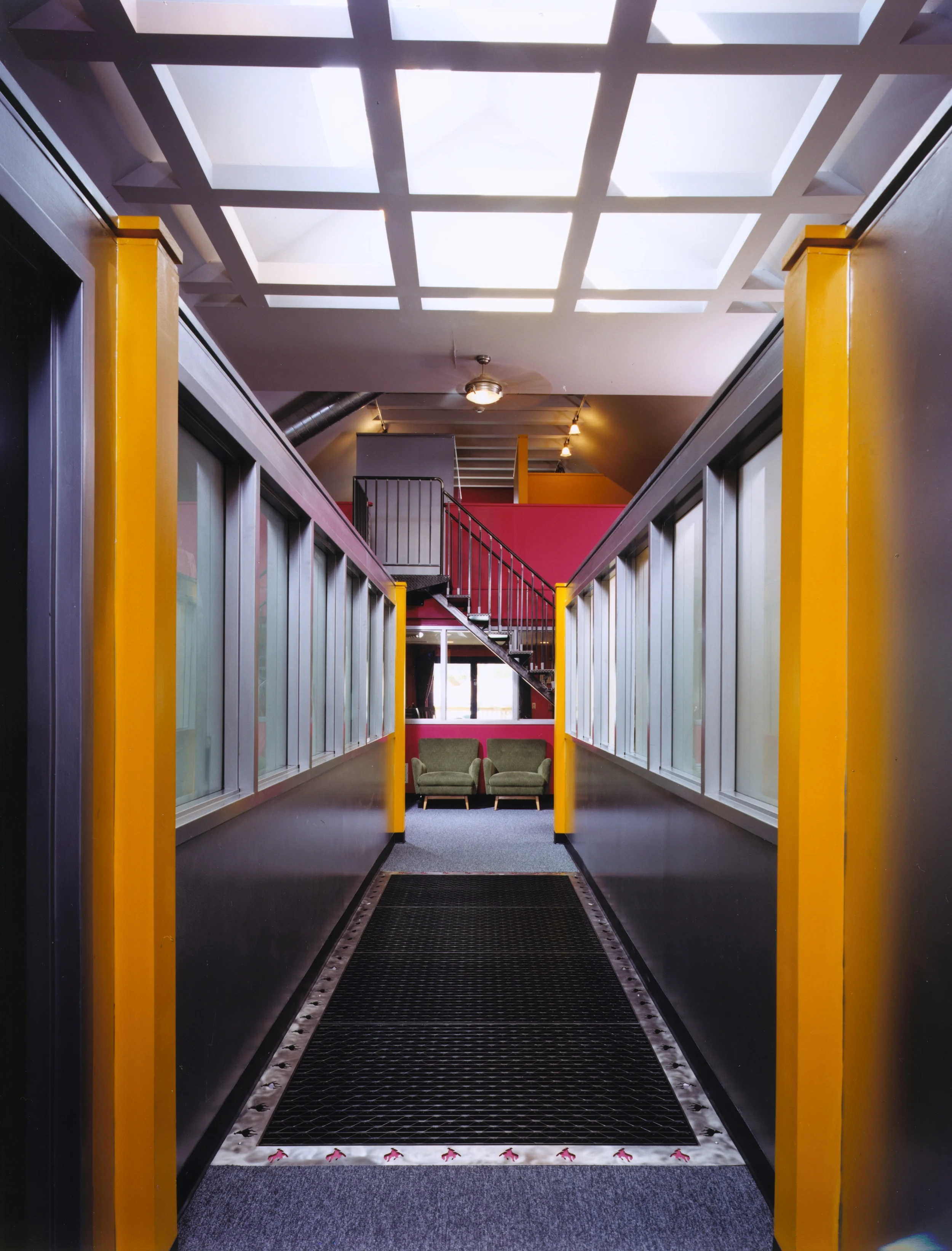 hallway at upper level offices