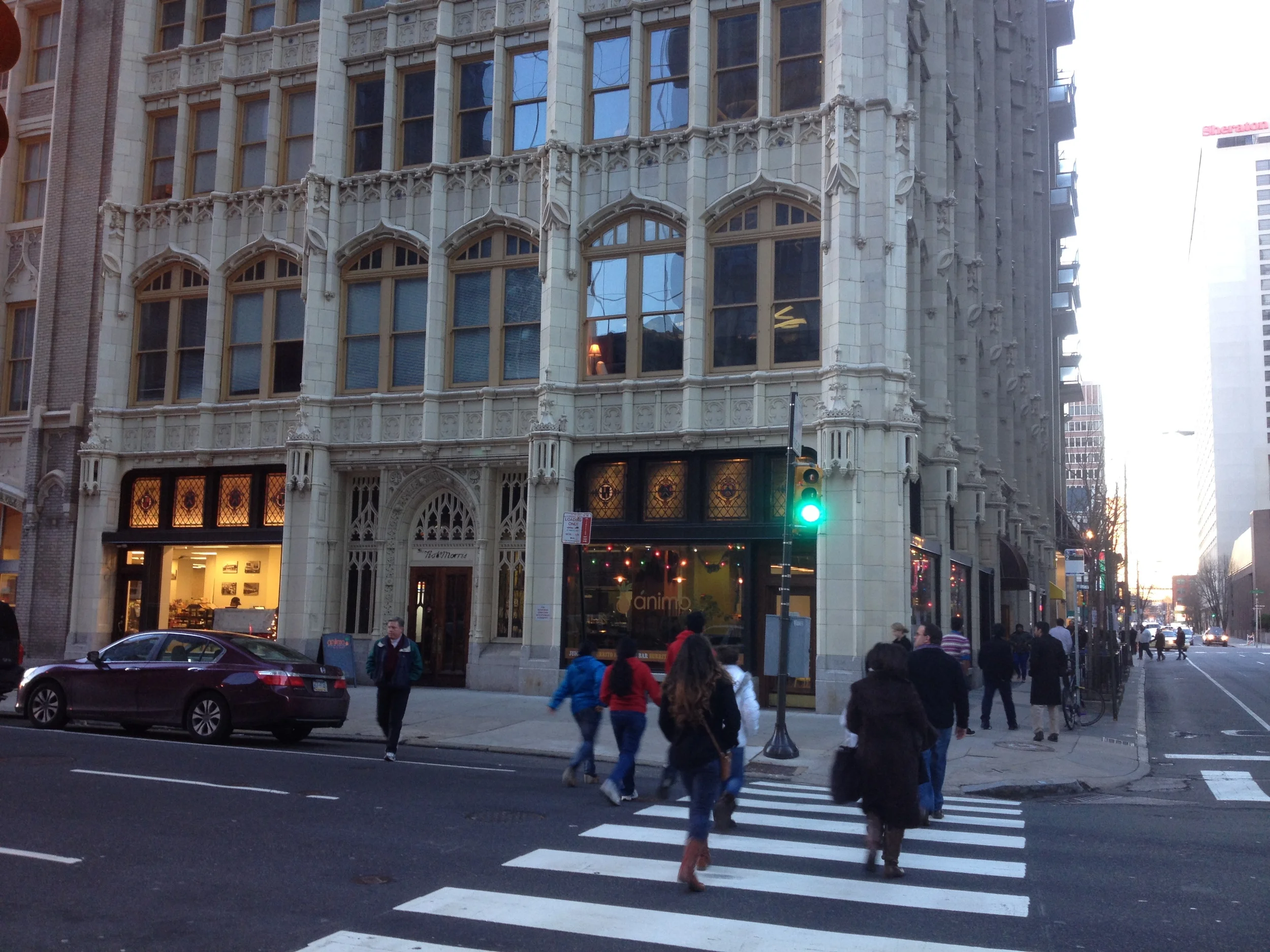 detail at new corner retail