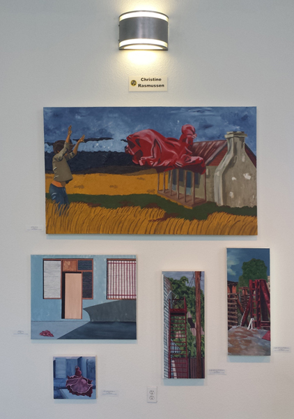  My wall at Art Ark Gallery in San Jose, Jan. 10 - Feb. 6, 2015