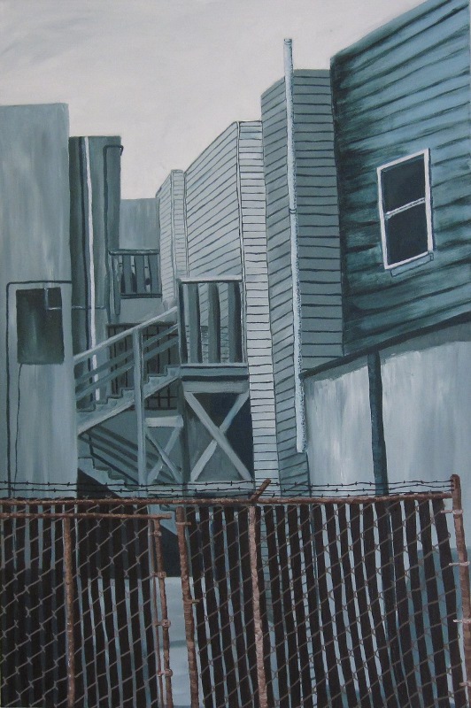 C. Rasmussen | Green City | Oil on canvas | 36 x 24 inches | $1080