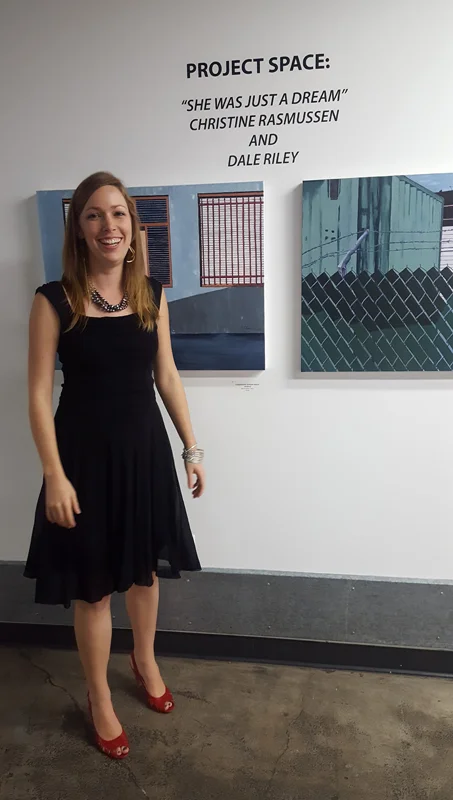 C. Rasmussen - so happy at the Opening Reception:)