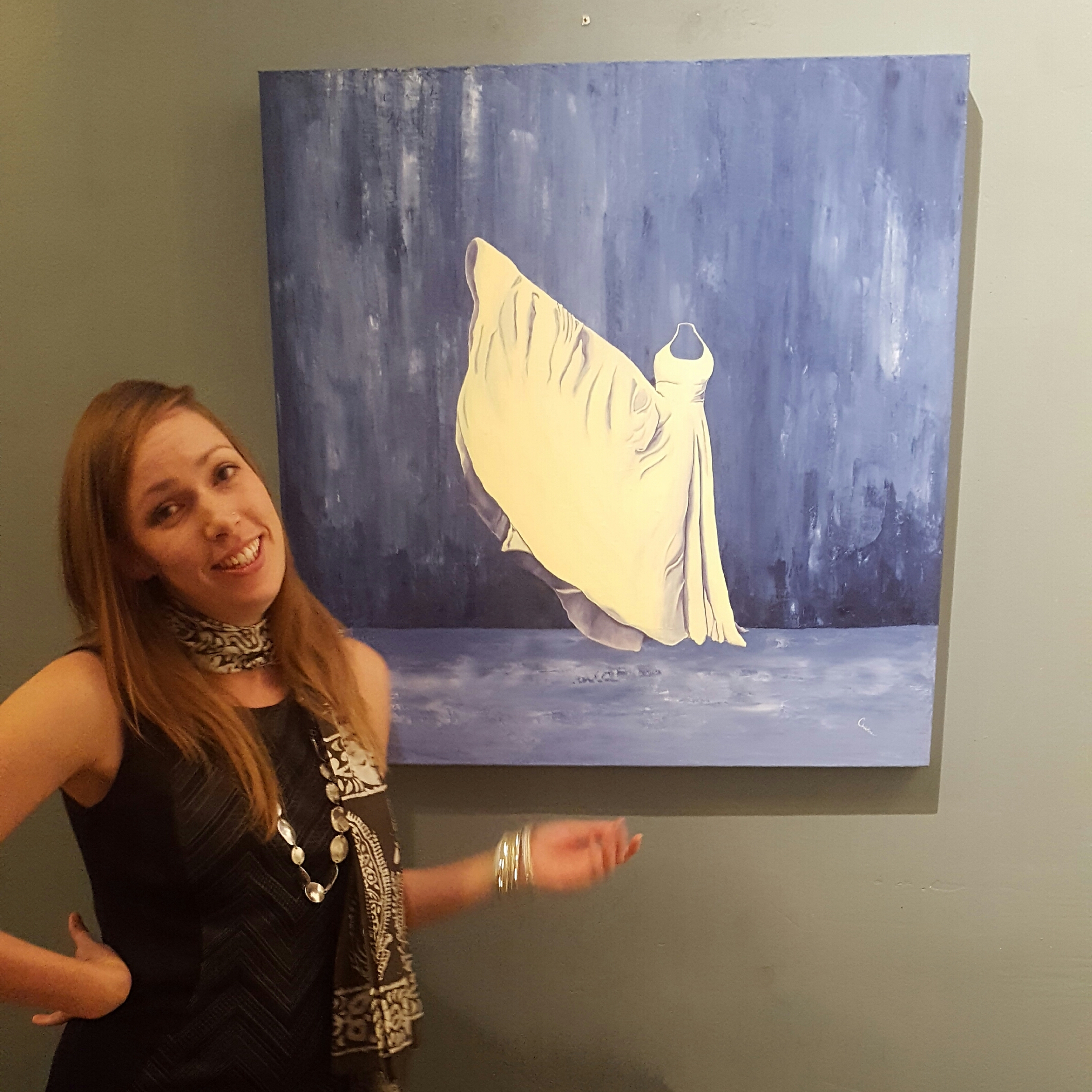Why not drop by? Me at the Opening Reception on November 19, 2016. View more photos from the event. 