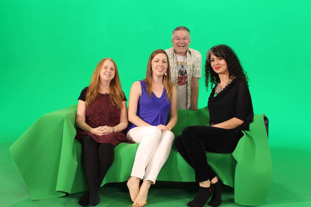 Pictured (L to R): Sant Kholsa, Christine Rasmussen, Mat Gleason (standing), and Rouzanna Berberian. || Photo Credit: Abel Alejandre.