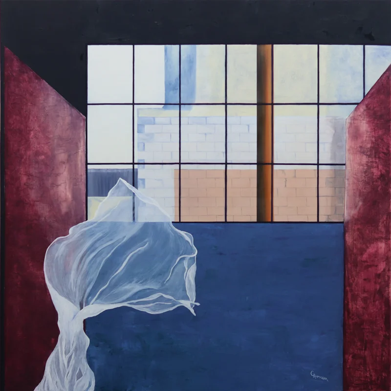 C. Rasmussen | Inner Mystery | 2018 | Oil on canvas | 30 x 30 inches.