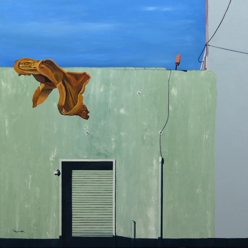 C. Rasmussen | Walking the Line | 24 x 24 inches | oil on canvas
