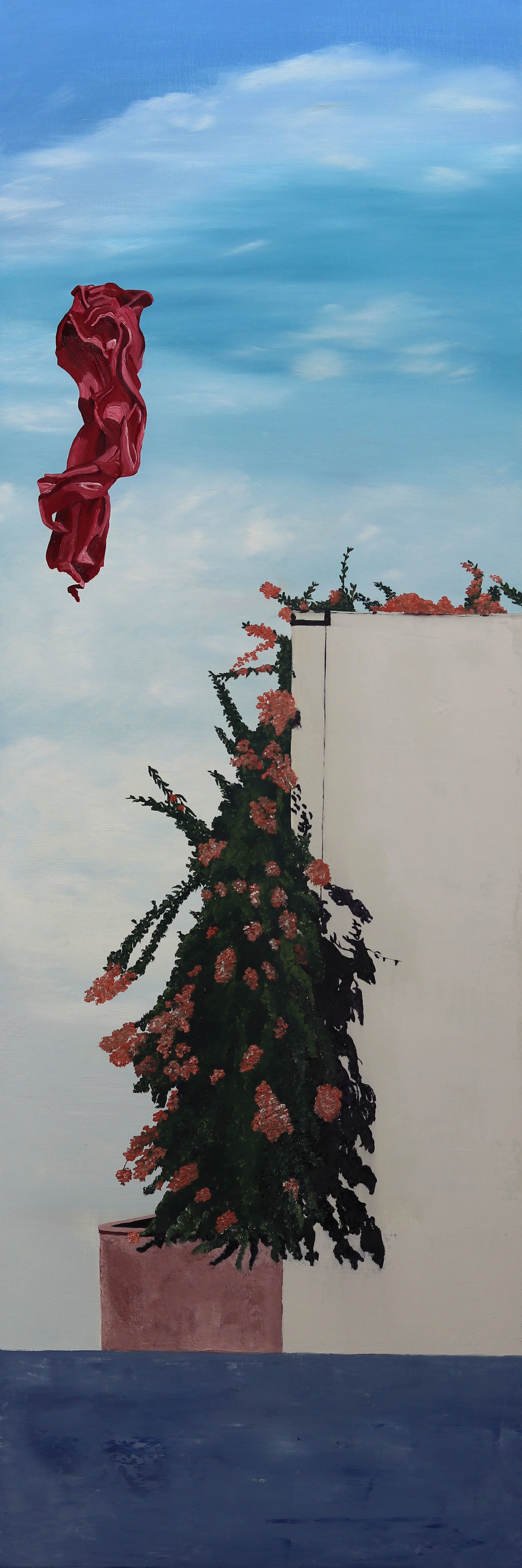 C. Rasmussen | Floating Above | 30x10 inches | oil on canvas.