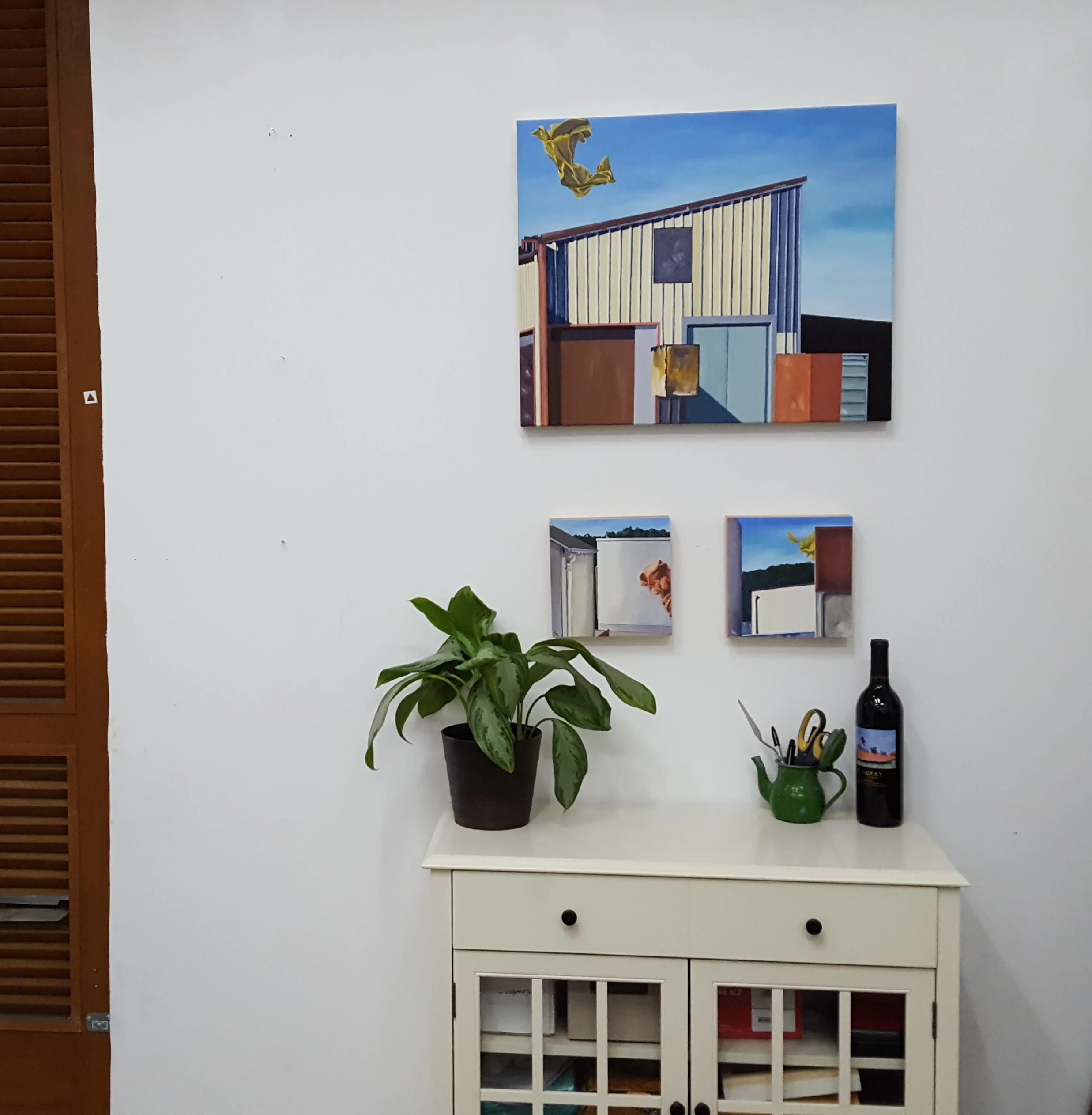 C. Rasmussen - Available works at Gabba Gallery’s Wishlist 6 show. As photographed in artist’s studio.