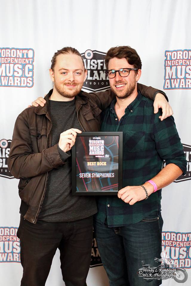 Sean (Left) and Bryan Bindon "Life Times" Mastering Engineer after winning the "Best Rock" TIMA award!
