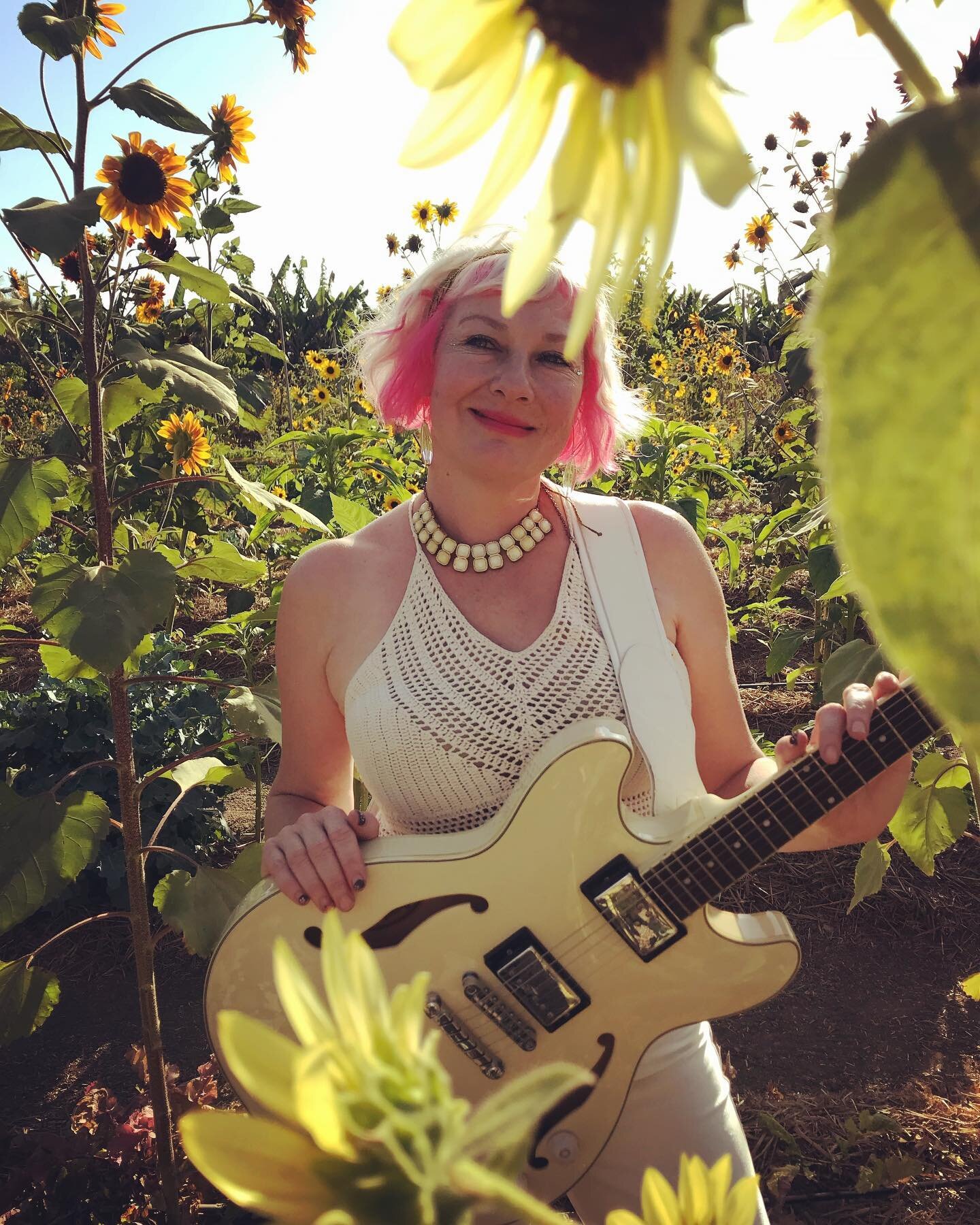 Pre-show from @florafarms songwriters sessions. Plant me among the sunflowers please. 

#florafarms #sunflowers #indierock #girasoles🌻 #songwriter