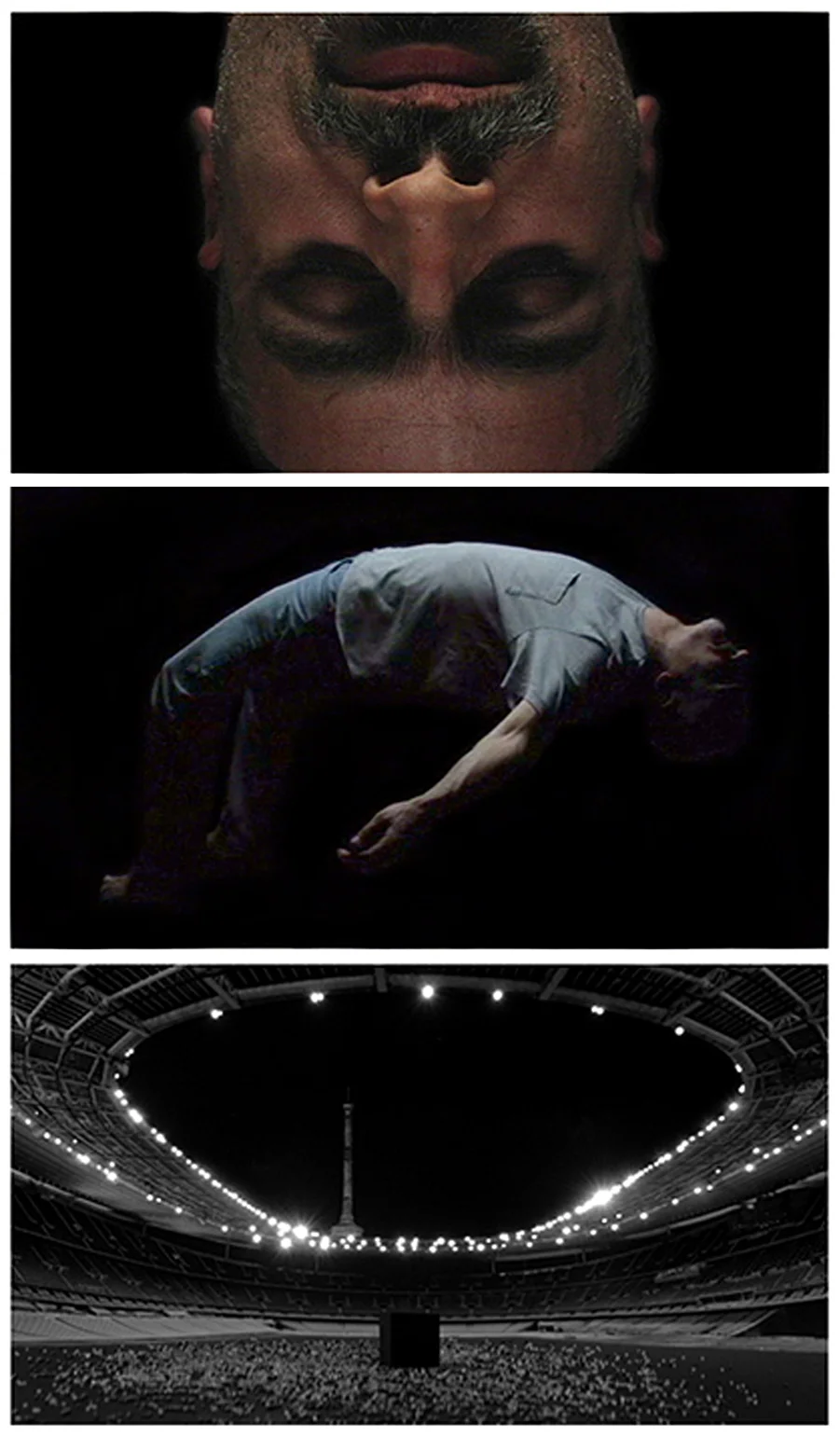 still from The Phantom Limb , 2005 11 minutes, video and stop-frame animation 10' x 10' x 5' © Brent Wahl The edited and remixed poem is 'The Hollow Men' by T.S. Eliot (translated into the Arabic). A phantom limb is a term used to describe the sensation or feeling perceived by a person who is missing a limb - a feeling that the missing part is still attached, still present. In recent years this term has re-entered our vocabulary as a metaphor for loss and disconnect. T.S. Eliot, who critiqued the emptiness of western culture in the 1925 poem, The Hollow Men , becomes relevant again in the current conflict between the western and eastern world societies. The disconnected sensation of floating through a world crisis with an absolute feeling of no control or choice in anything other than daily existence is ever present in western culture. By condensing this original and biting text, I am attempting a ‘cultural portrait’, an effort to link the 'disconnect' of contemporary living to the world at large.
