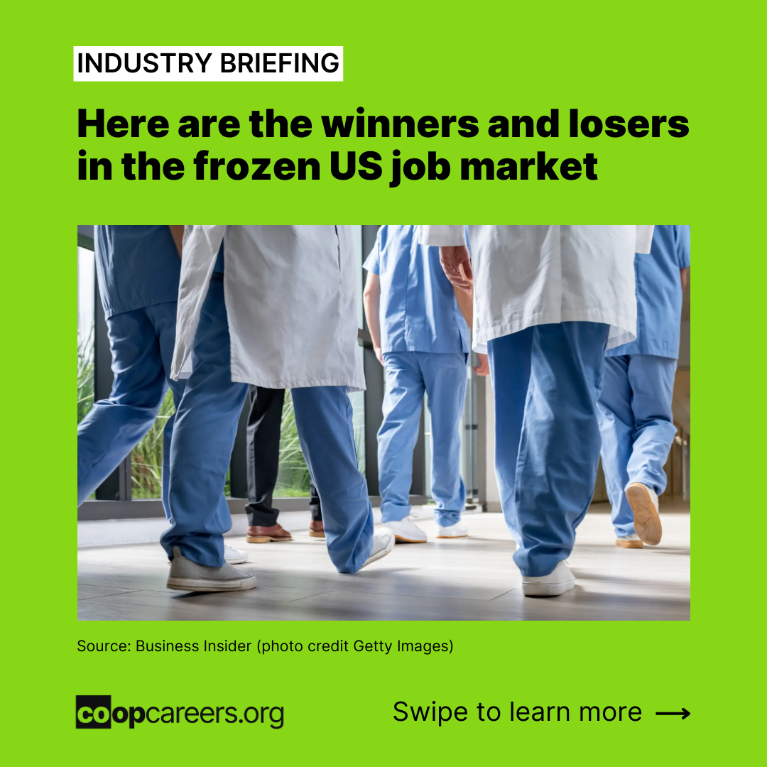    Here are the winners and losers in the frozen US job market   