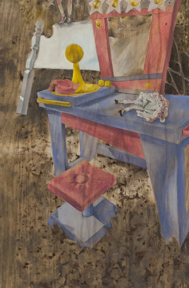 Untitled Oil and Stain on Wood