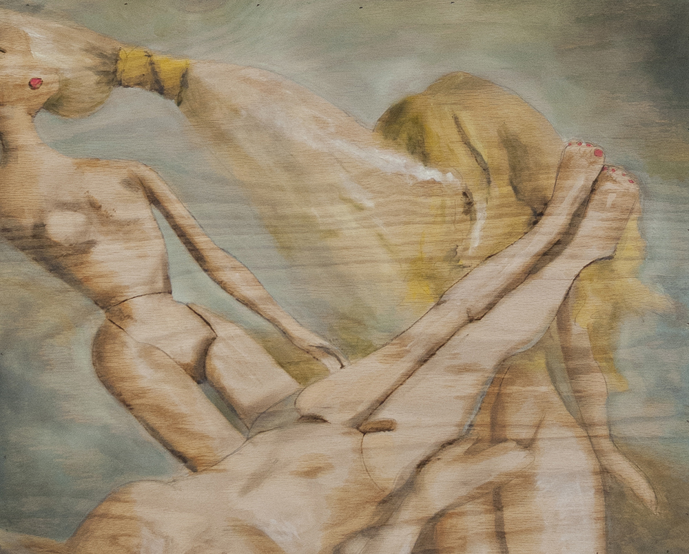 Untitled Oil and Stain on Wood